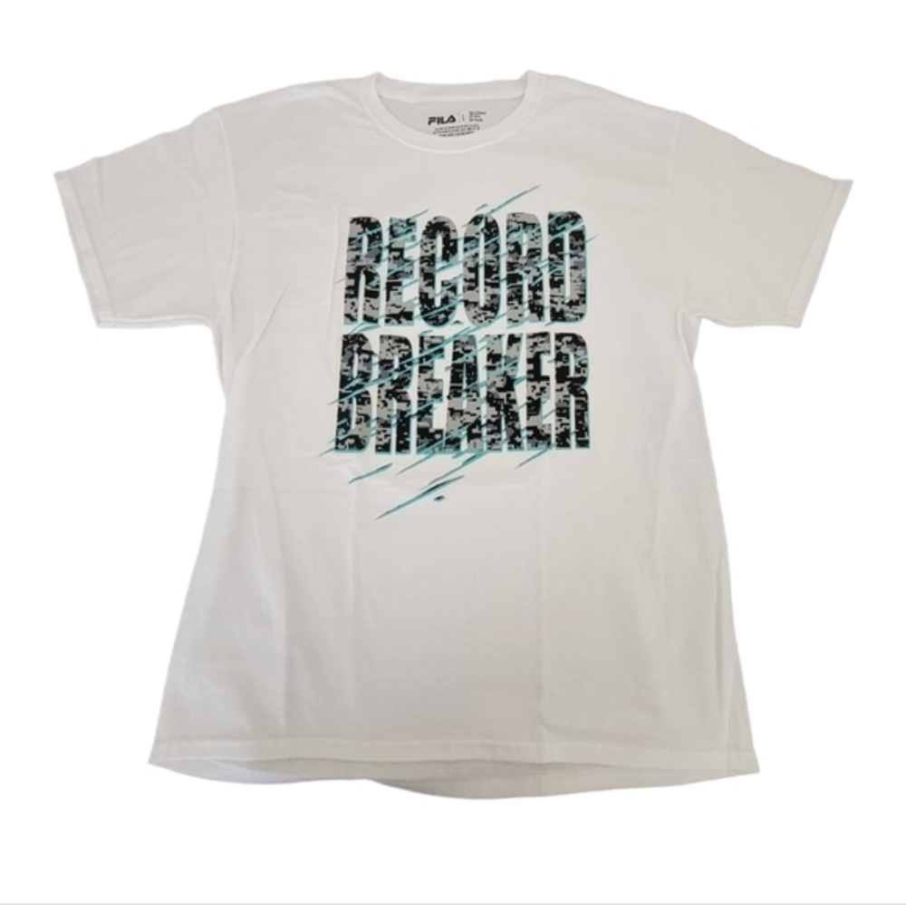 Men's FILA Graphic Short‎ Sleeves White T-shirt